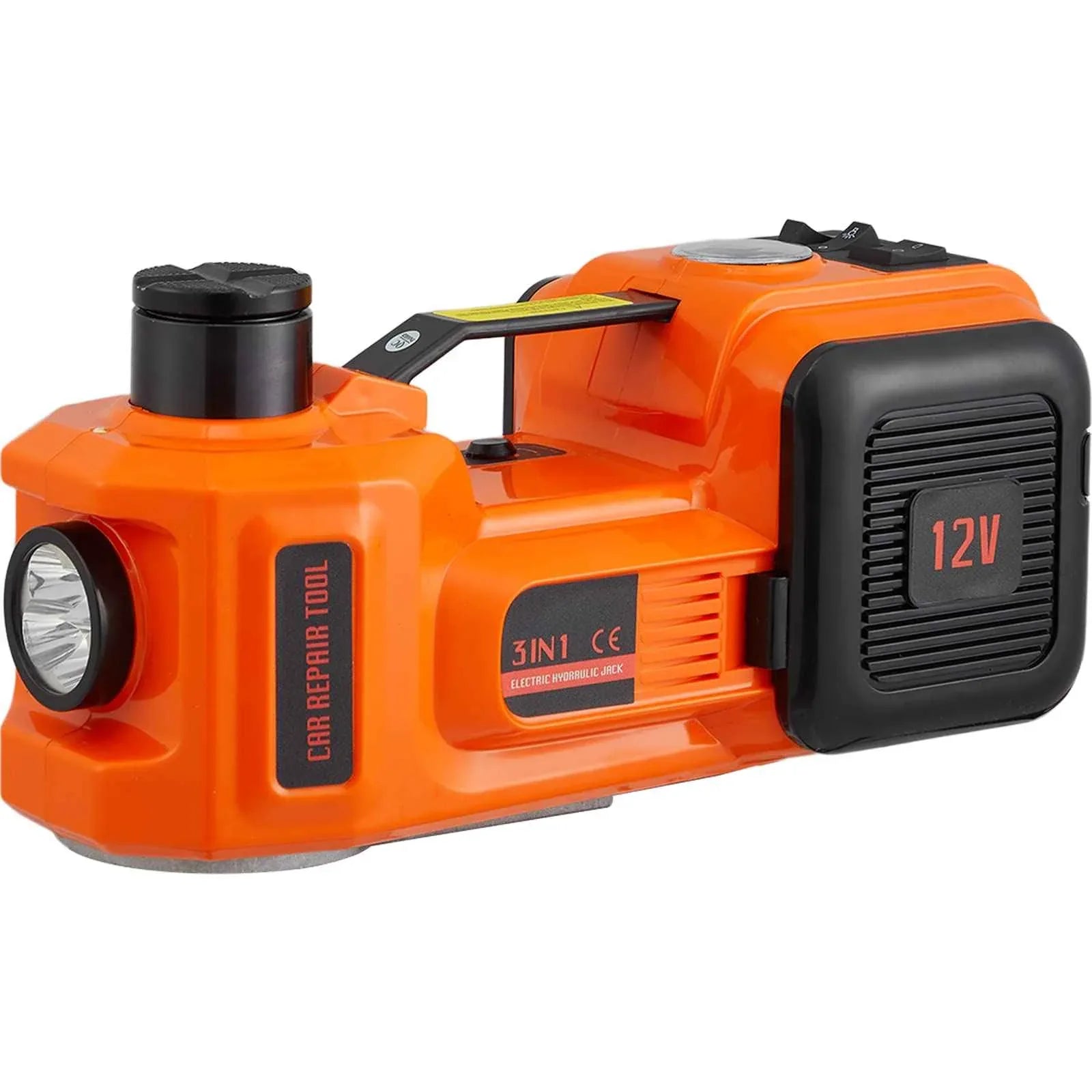 VEVOR Electric Car Jack, 5 Ton/11023 LBS Hydraulic Jack Lift with Electric Impact Wrench, Built-in Inflatable Pump, and LED Light for SUV MPV Sedan Truck Garage Repair - Track Minded HPDE, LLC