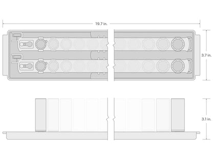 TEKTON 3/8 Inch Drive 12-Point Socket Set with Rails and Tray, 30-Piece (1/4-1 in.) | SHD91210 - Track Minded HPDE, LLC