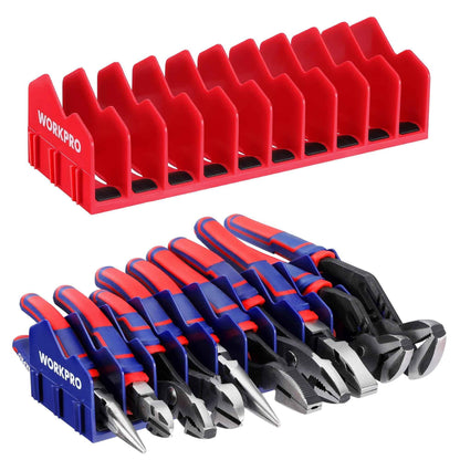 WORKPRO 2-Pack Plier Organizer Rack, Pliers Holder and Cutter Organizers with Non-Slip Rubber Base, 20-Slot Tool Box Organizer, Tool Drawer Organizer, Tool Storage, Plier Rack (Pliers Not Included) - Track Minded HPDE, LLC