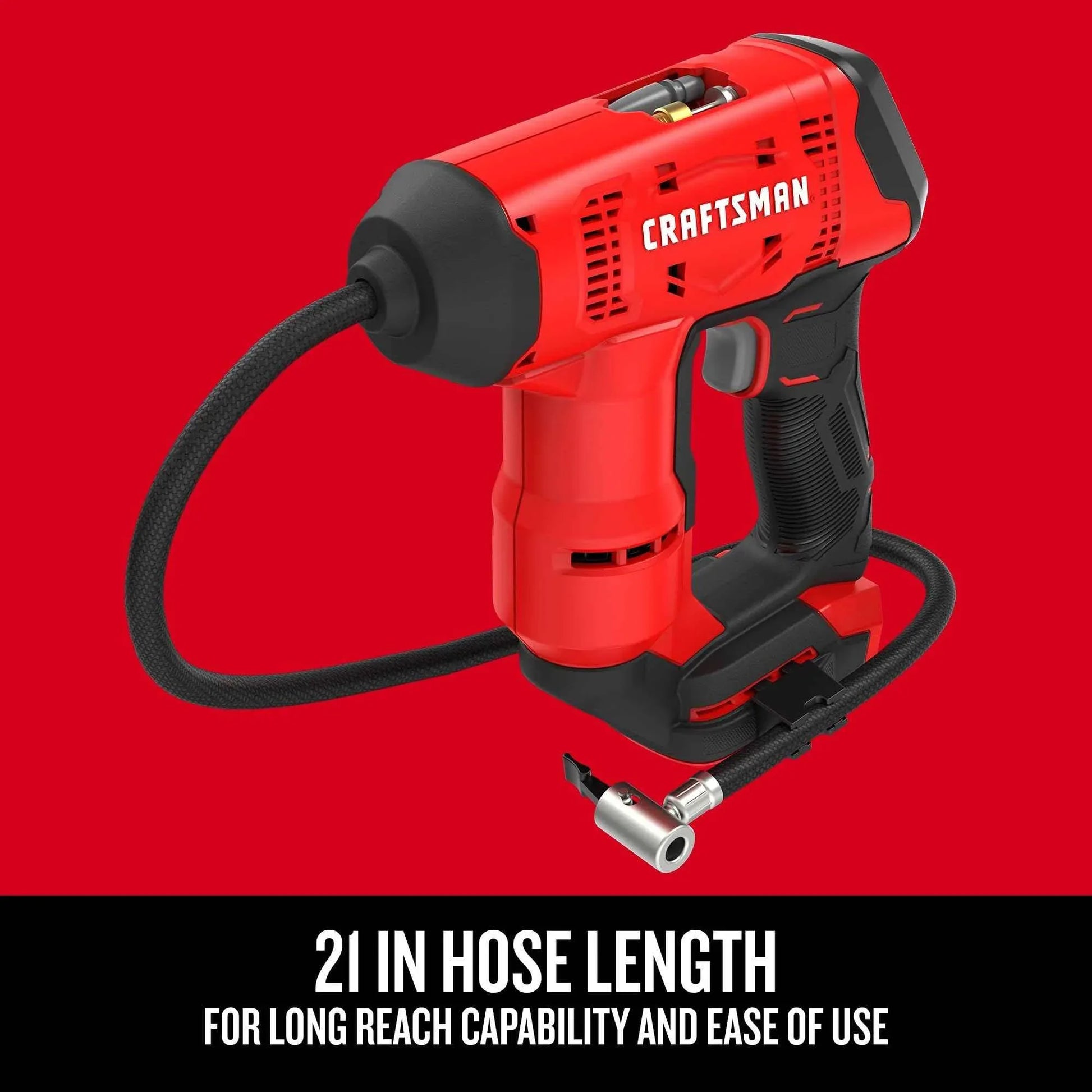 CRAFTSMAN V20 Air Compressor Portable, Cordless Tire Inflator, Up To 150 PSI Tire Pump, with Digital Pressure Gauge, Tool Only (CMCE521B) - Track Minded HPDE, LLC