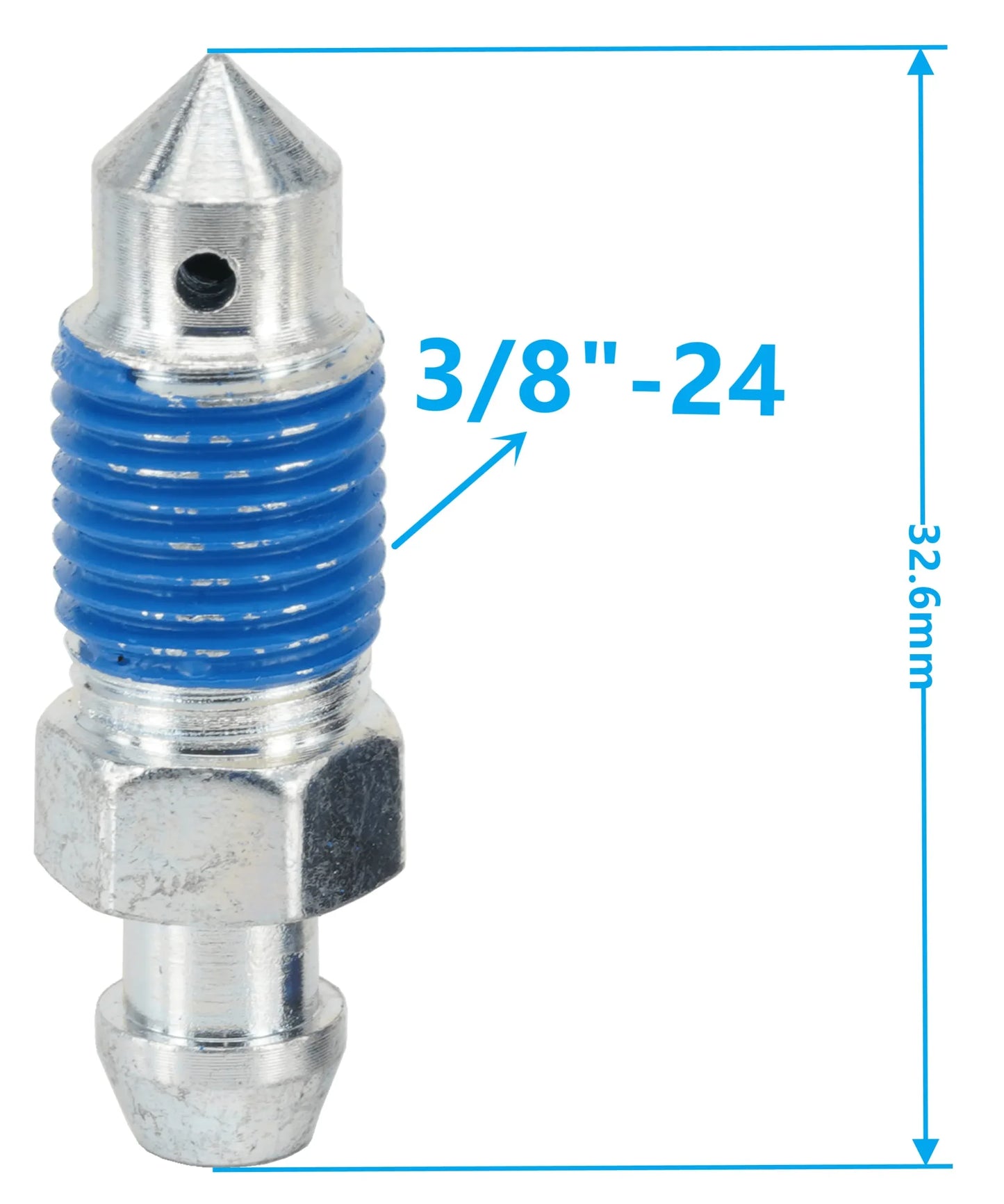 Dsnaduo 4-Piece Speed Bleeder Kit - Quick Bleeders with Dust Caps, 3/8"-24 x 32.6mm, H9402-4, 12701, 13901, 6858, 639590,639600 - Track Minded HPDE, LLC