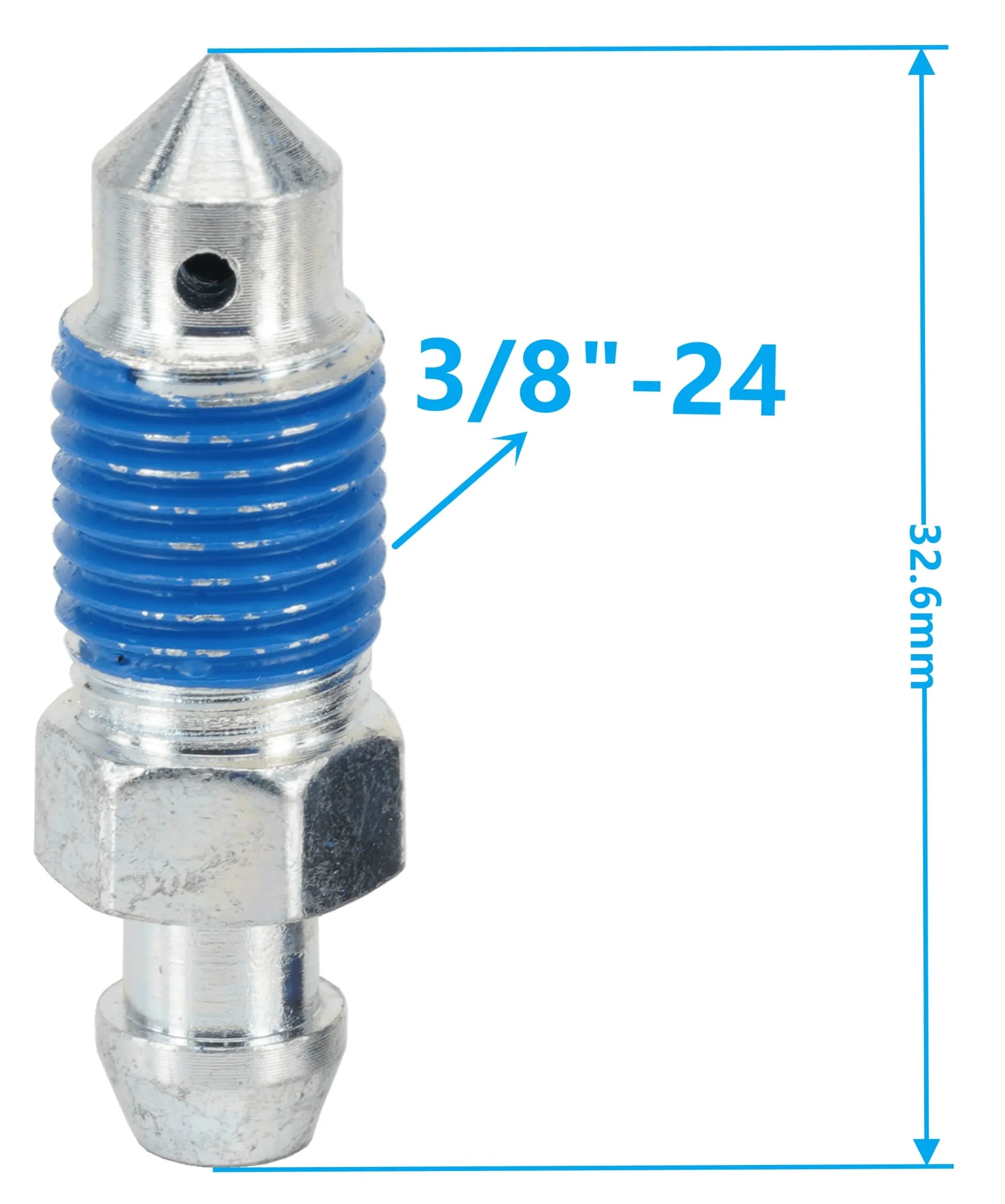 Dsnaduo 4-Piece Speed Bleeder Kit - Quick Bleeders with Dust Caps, 3/8"-24 x 32.6mm, H9402-4, 12701, 13901, 6858, 639590,639600 - Track Minded HPDE, LLC