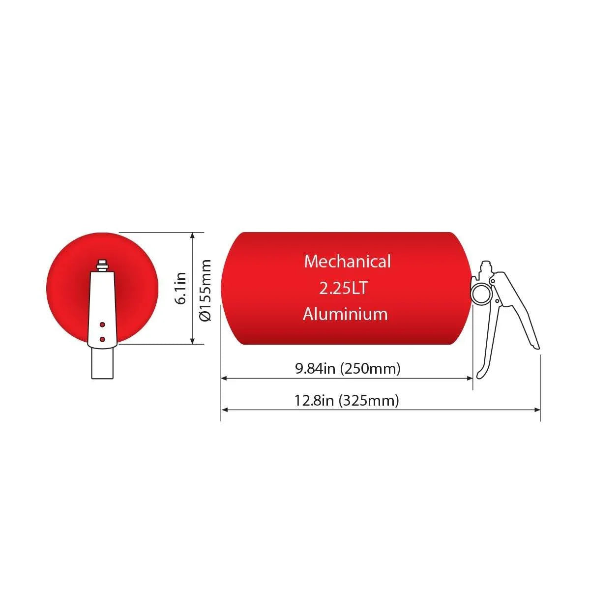SPA Technique AFFF Fire System - 2.25 Liter Mechanical - Track Minded HPDE, LLC