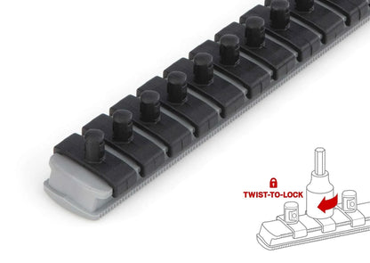 TEKTON 1/4 Inch Drive Phillips/Slotted Bit Socket Set with Rail, 8-Piece (#0-#3, 1/8-5/16 in.) | SHB90104 - Track Minded HPDE, LLC