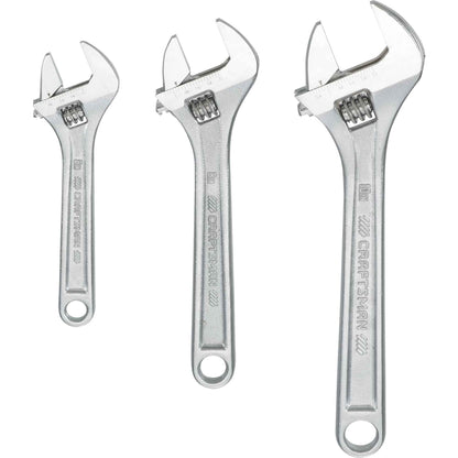 CRAFTSMAN Adjustable Wrench Set, 3-Piece All Steel, Metirc and SAE Scale (CMMT12001) - Track Minded HPDE, LLC