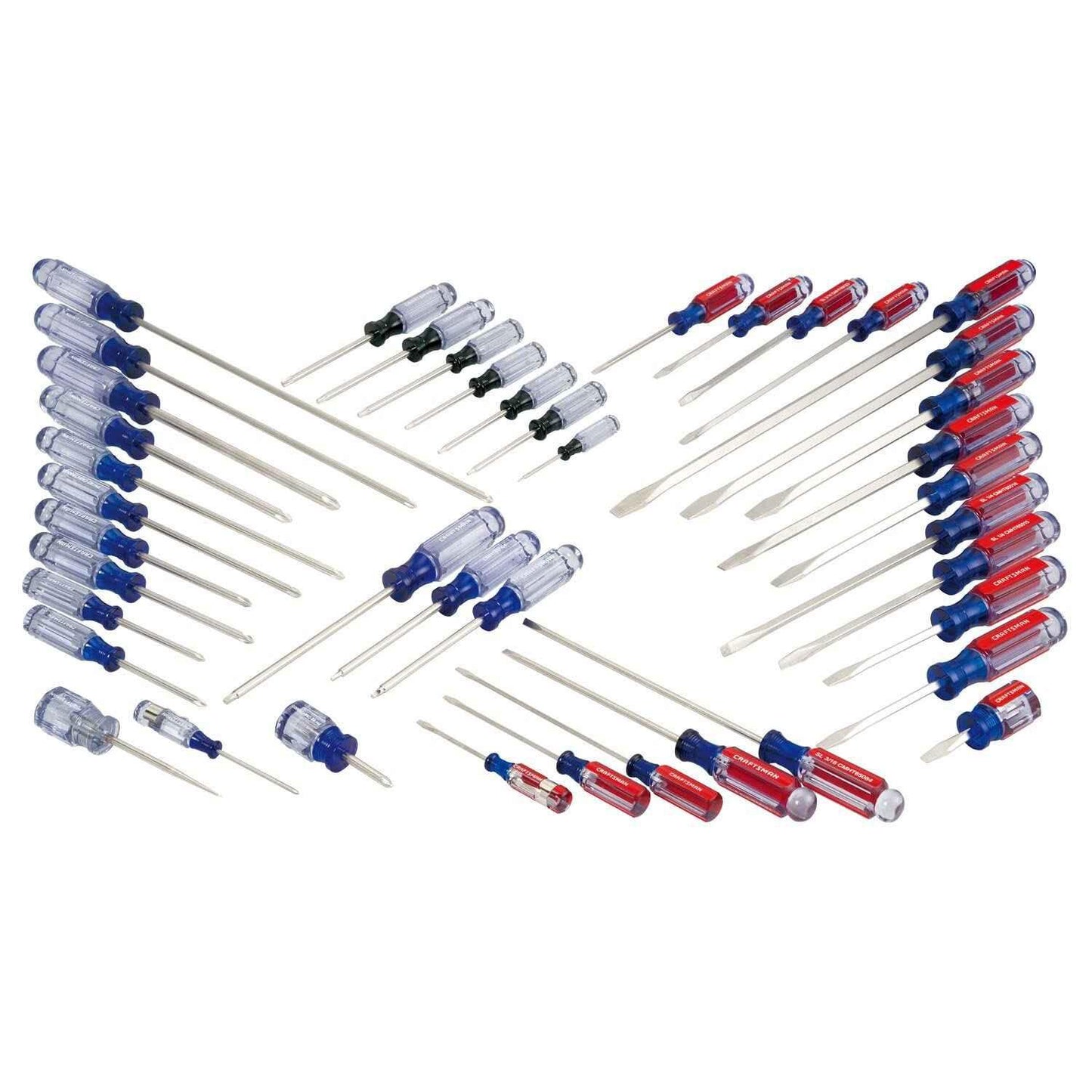 CRAFTSMAN Screwdriver Set, Phillips, Slotted, Torx, Acetate Handle, 42 Pieces (CMHT65300) - Track Minded HPDE, LLC