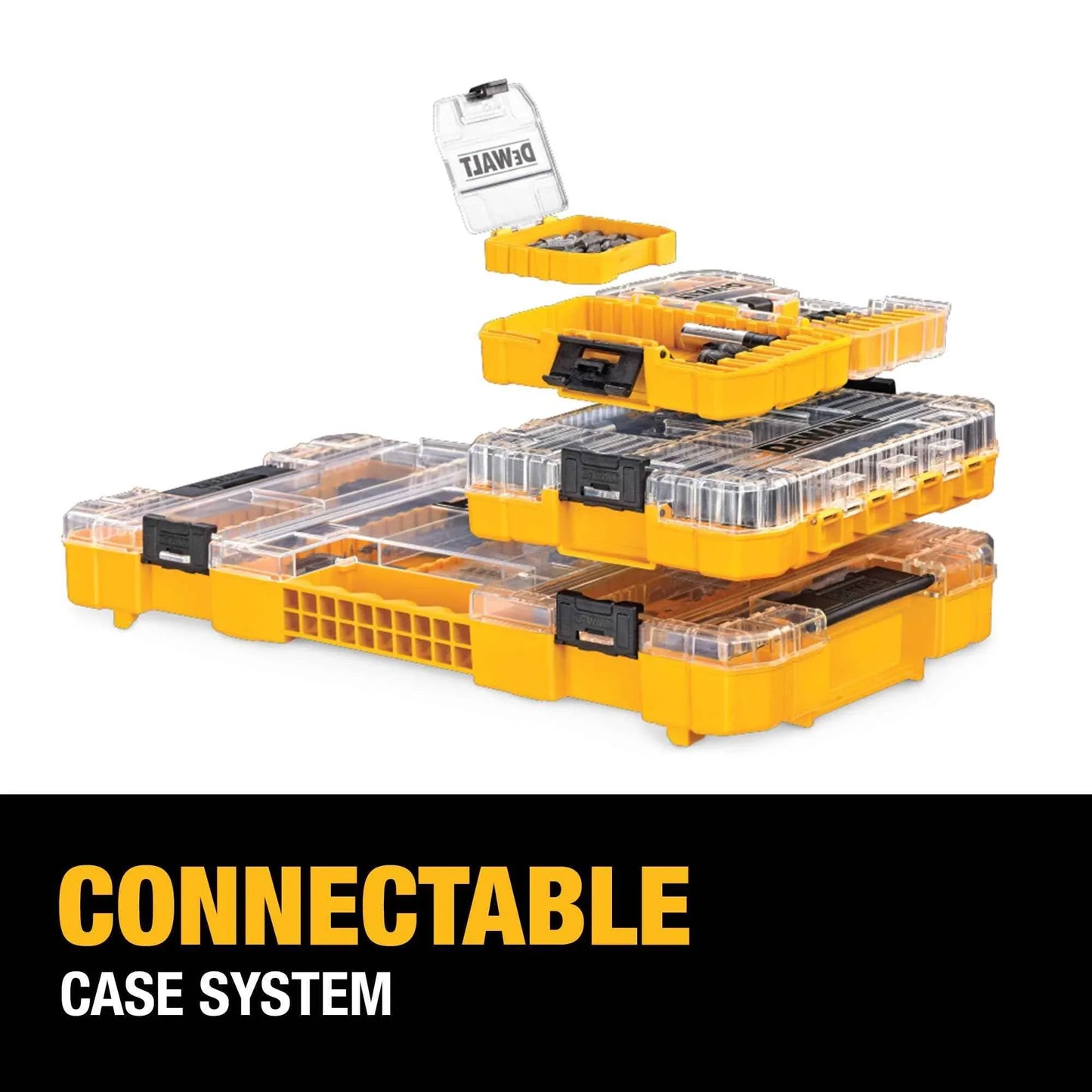 DEWALT Screwdriver Bit Set with Tough Case, 45-Piece (DW2166), Grey/Silver Screwdriving Set with Tough Case - Track Minded HPDE, LLC