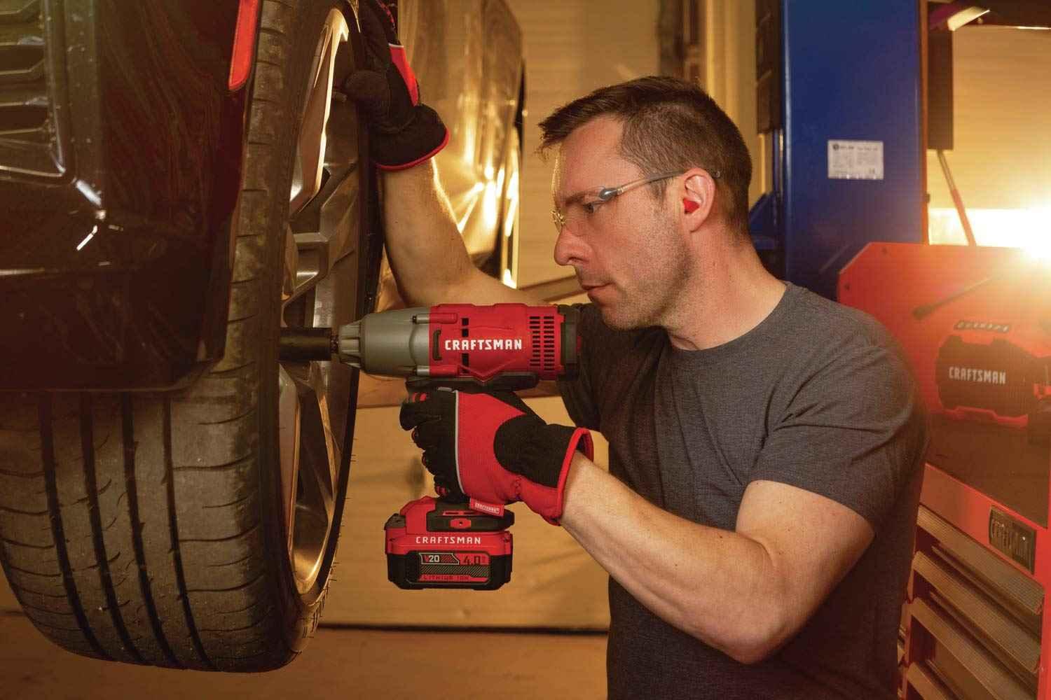 CRAFTSMAN V20 RP 1/2 inch Cordless Impact Wrench Kit, Brushless, 4Ah Battery and Charger Included (CMCF900M1) - Track Minded HPDE, LLC
