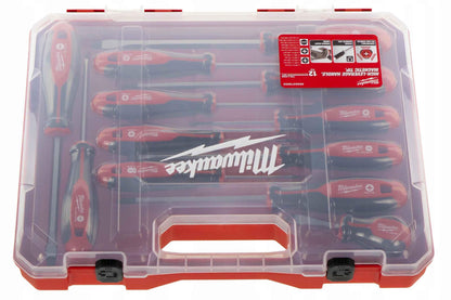 Milwaukee Set of 12 Tri-Lobe Screwdrivers 4932472003,Red - Track Minded HPDE, LLC