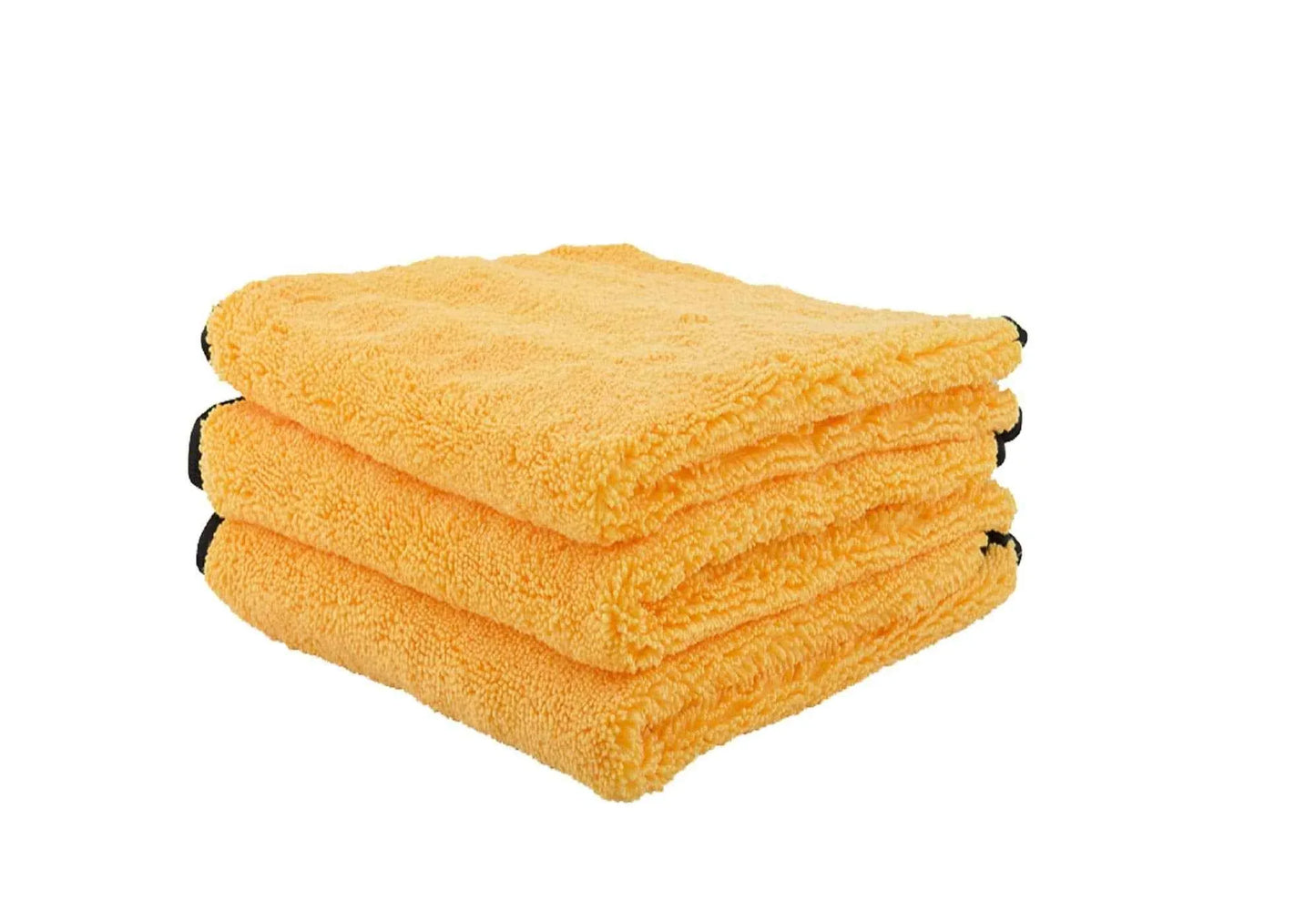 Chemical Guys MIC 506 03 Professional Grade Premium Microfiber Towels, Gold (16 Inch x 16 Inch) (Pack of 3) - Safe for Car Wash, Home Cleaning & Pet Drying Cloths - Track Minded HPDE, LLC