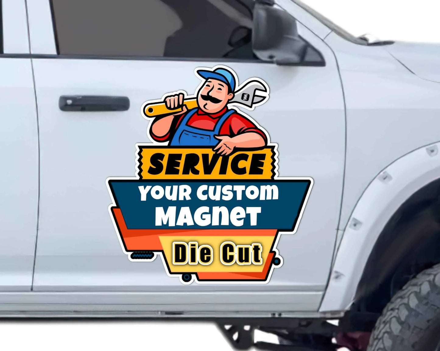 Die Cut Custom Car Magnet Sign | Personalized Logo for Your Car Van Truck | Advertise Your Business Vehicle Magnetic | Professionally Printed | Crafted in USA | Choose Your Text Logo - Track Minded HPDE, LLC