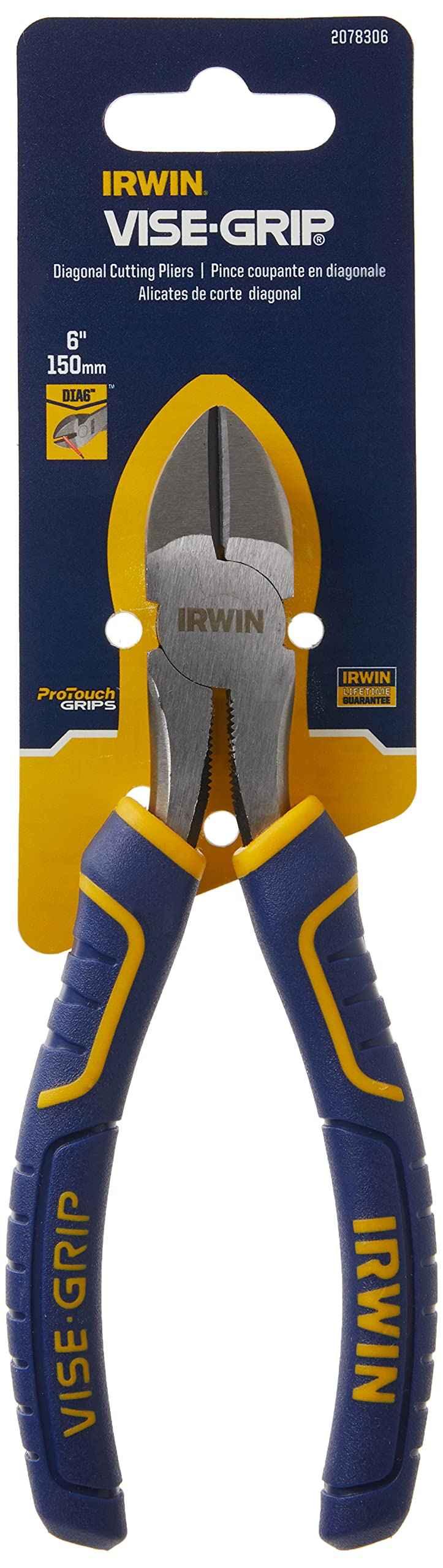 IRWIN VISE-GRIP Diagonal Cutting Pliers, 6", 2078306 - Track Minded HPDE, LLC