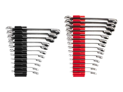 TEKTON Reversible 12-Point Ratcheting Combination Wrench Set with Modular Organizers, 25-Piece (1/4-3/4 in., 6-19 mm) | WRC94304 - Track Minded HPDE, LLC