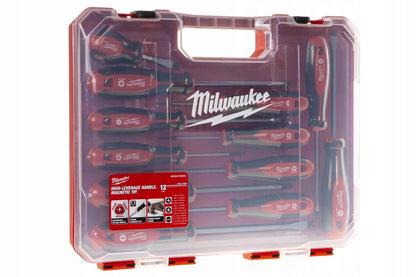 Milwaukee Set of 12 Tri-Lobe Screwdrivers 4932472003,Red - Track Minded HPDE, LLC