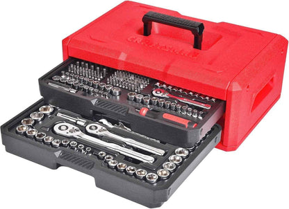 CRAFTSMAN Mechanics Tool Set, 256-Piece Hand Tool and Socket Set with 2-Drawer Tool Box (CMMT45256) - Track Minded HPDE, LLC