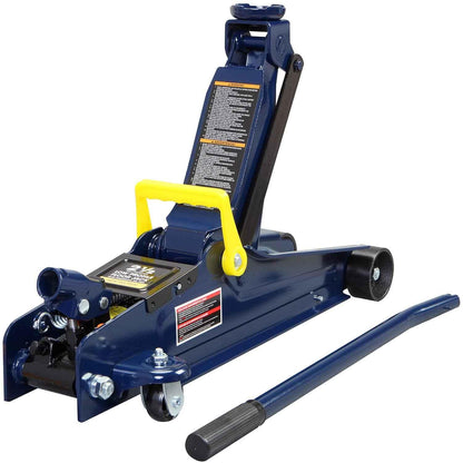 BIG RED 2.5 Ton (5,000 lb) Low Profile Hydraulic Trolly Jack, Blue, AT825051UR - Track Minded HPDE, LLC