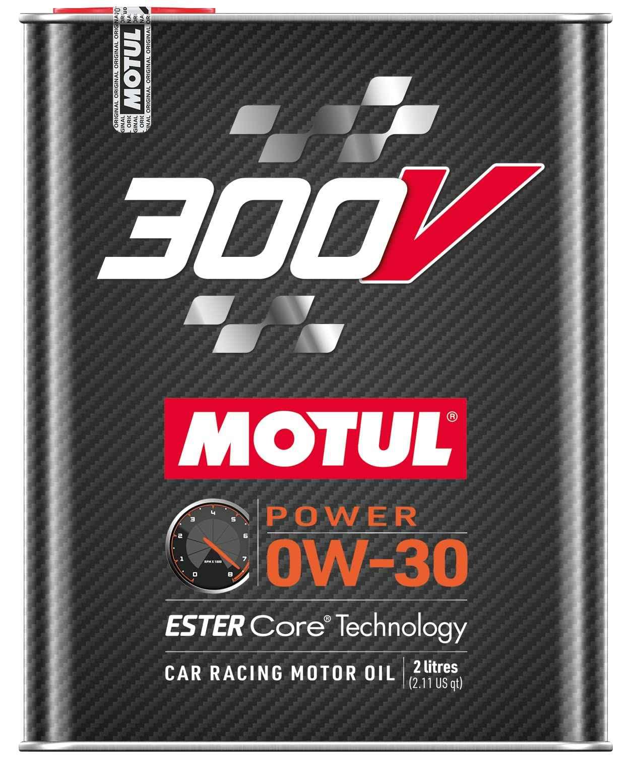 Motul 110856 300V 0W-30 POWER Car Racing Motor Oil Full Synthetic Engine Lubricant 2 Liter High Performance 4-Stroke Ester Core - Track Minded HPDE, LLC