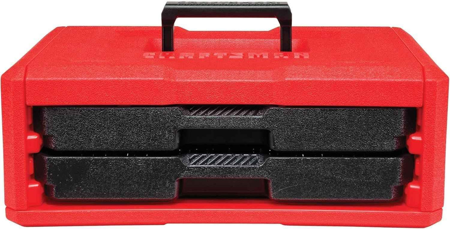 CRAFTSMAN Mechanics Tool Set, 256-Piece Hand Tool and Socket Set with 2-Drawer Tool Box (CMMT45256) - Track Minded HPDE, LLC