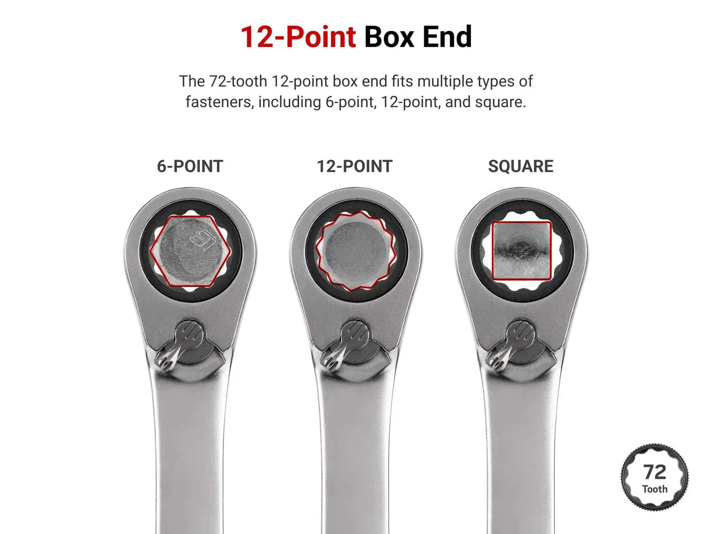 TEKTON Reversible 12-Point Ratcheting Combination Wrench Set with Modular Organizers, 19-Piece (6-24 mm) | WRC94303 - Track Minded HPDE, LLC