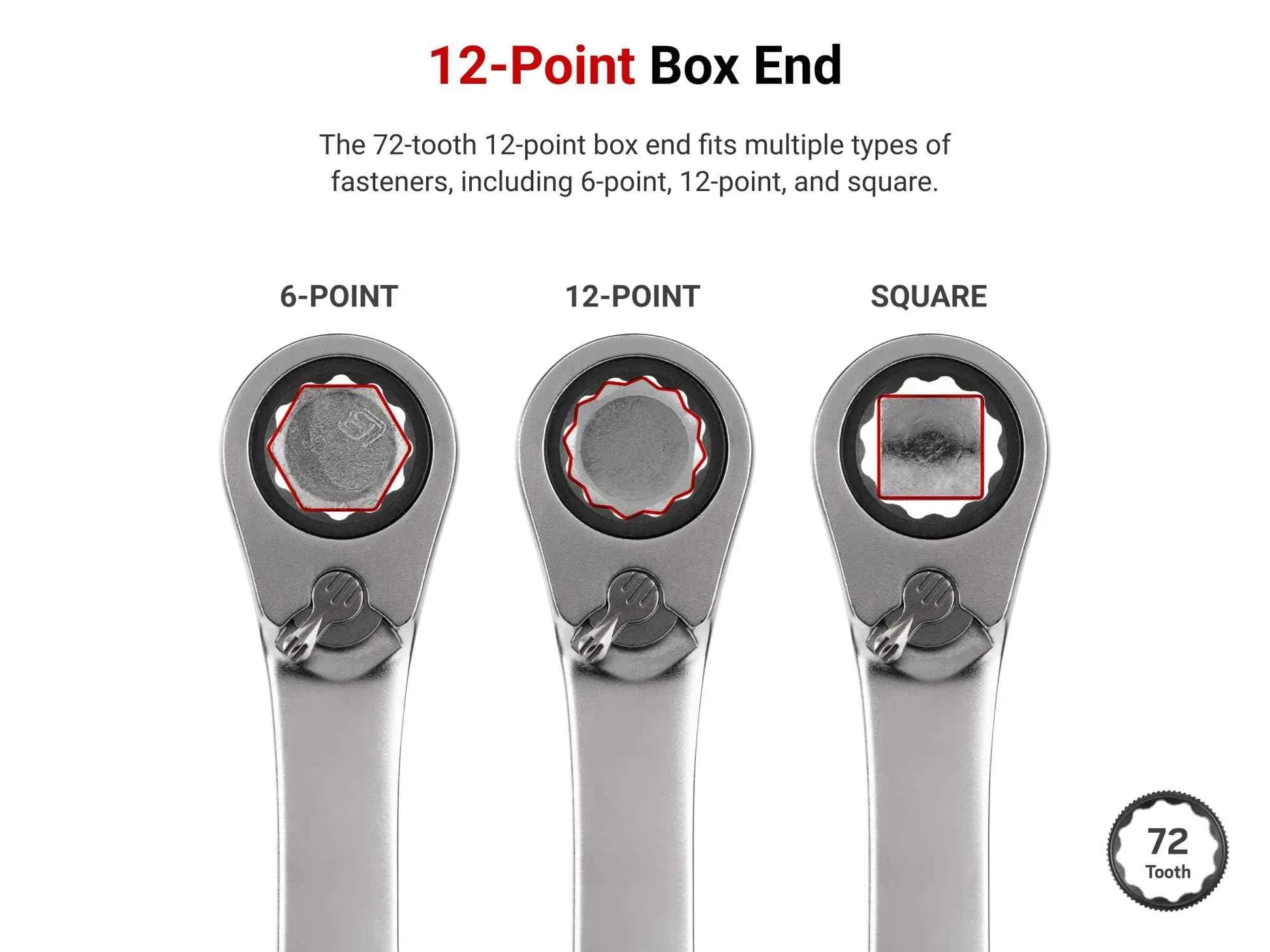TEKTON Reversible 12-Point Ratcheting Combination Wrench Set with Modular Organizers, 19-Piece (6-24 mm) | WRC94303 - Track Minded HPDE, LLC