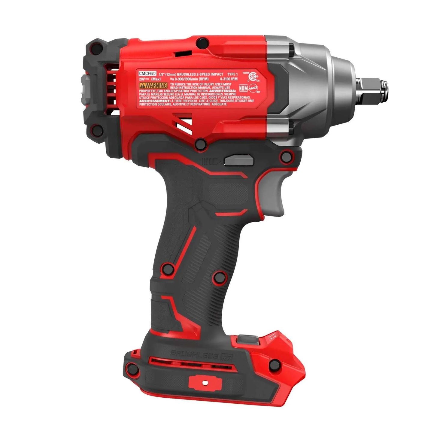 CRAFTSMAN V20 Cordless Impact Wrench, 1/2 inch, Bare Tool Only (CMCF921B) - Track Minded HPDE, LLC