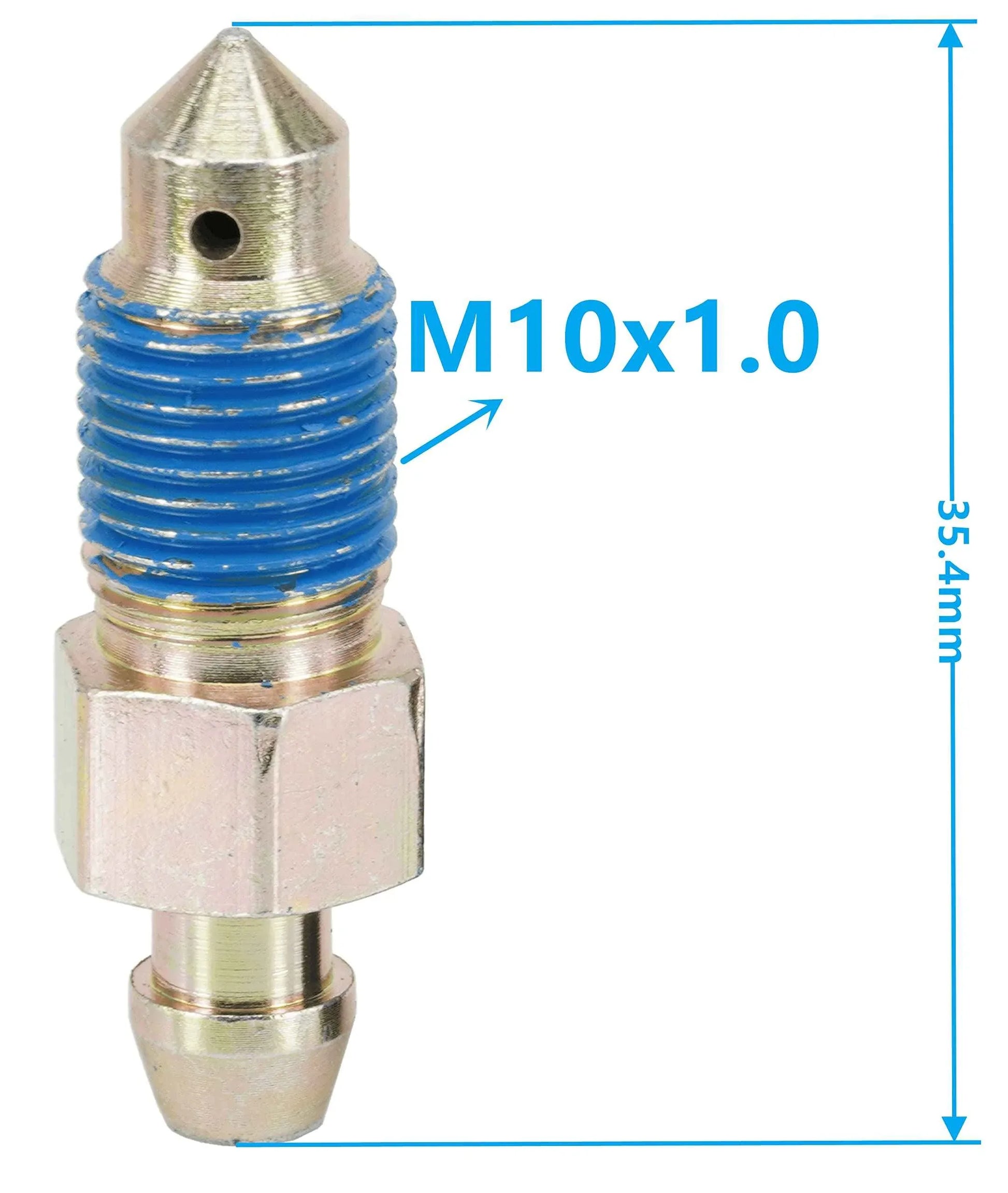 Dsnaduo 4-Piece Speed Bleeder Kit with Dust Caps - M10x1.0-35.4mm, H9410-4, 107392, 639560 - Track Minded HPDE, LLC