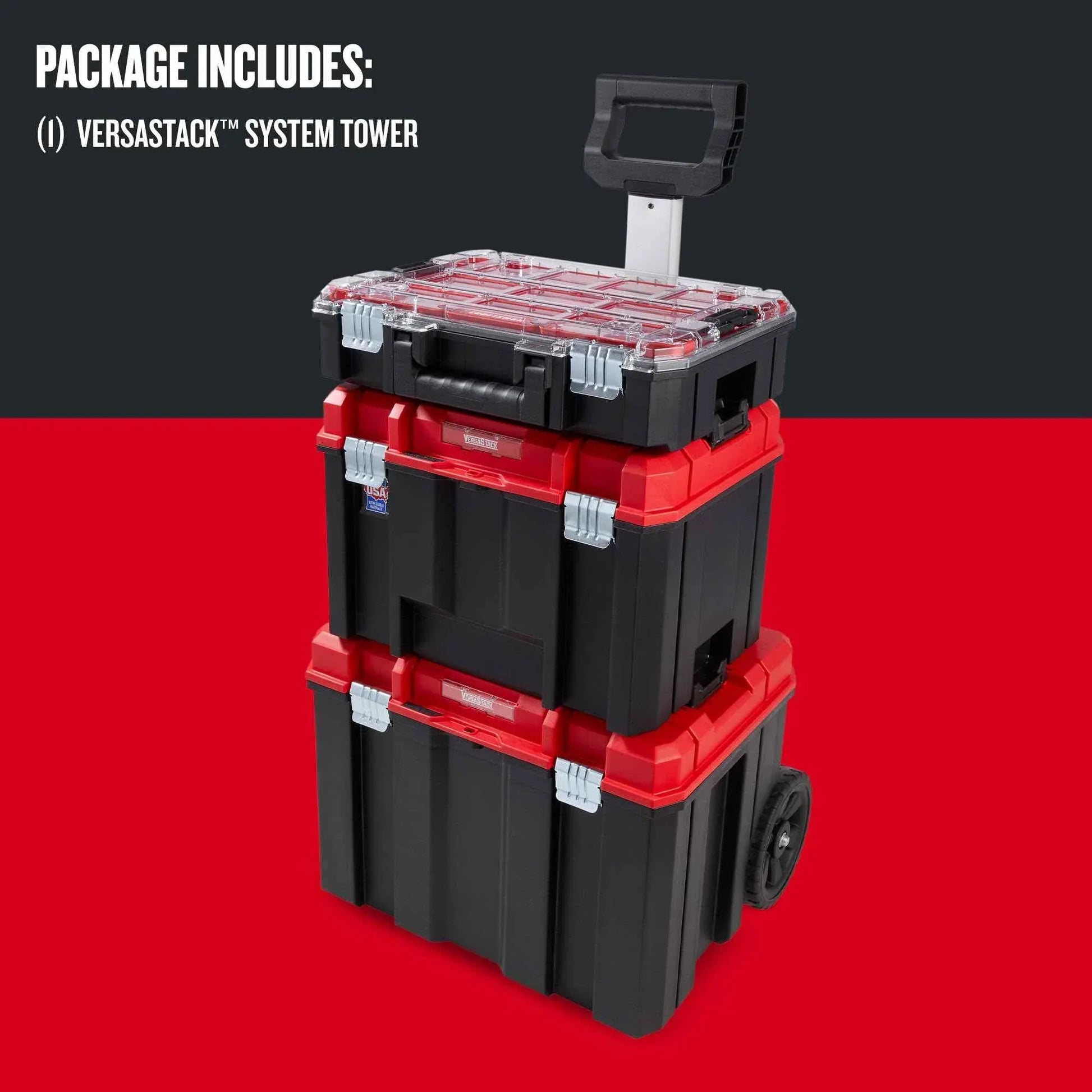 CRAFTSMAN VERSASTACK 17.126-in Metal Wheels Lockable Tool Box - Track Minded HPDE, LLC