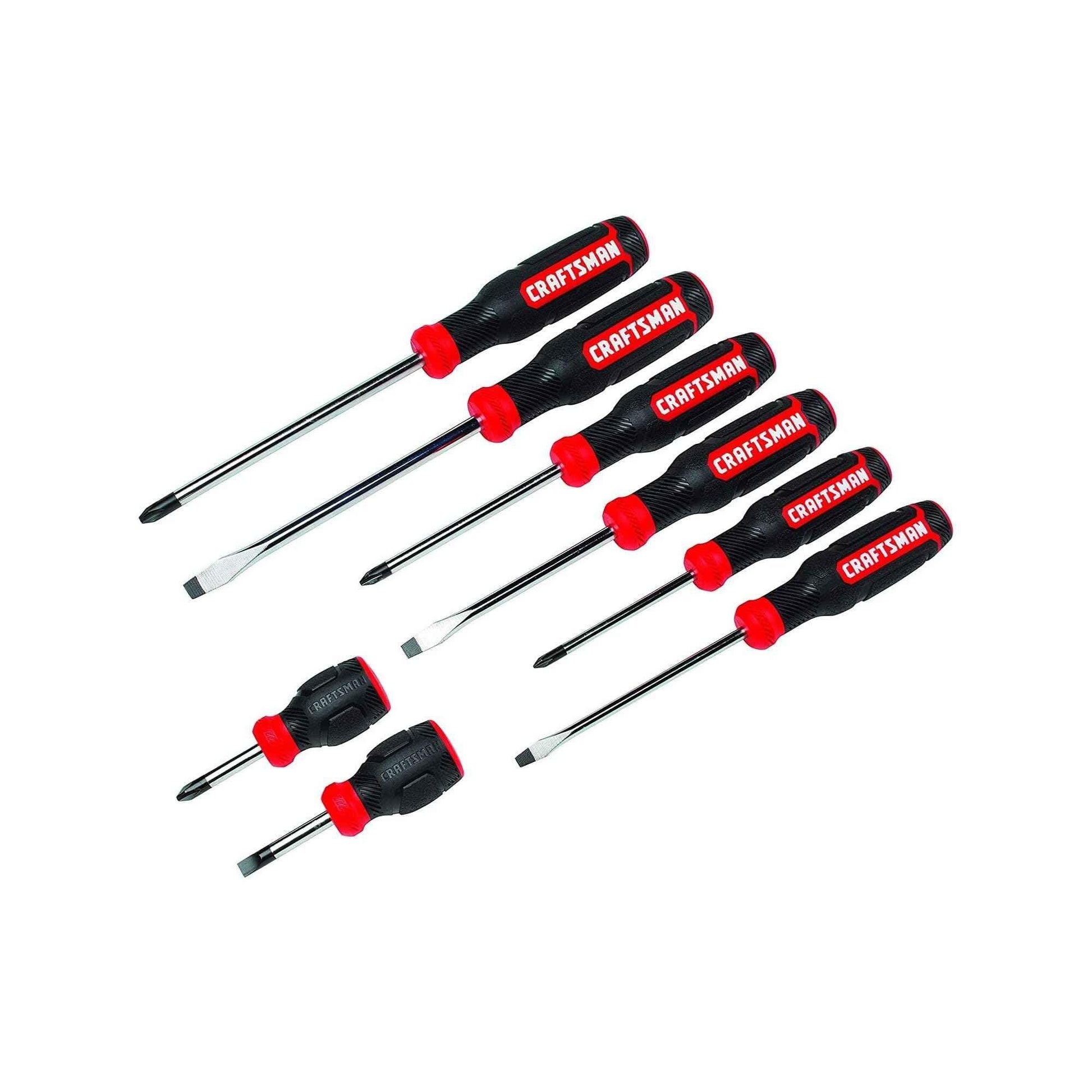 CRAFTSMAN Screwdriver Set, Bi-Material, 8 Piece Set (CMHT65075N) - Track Minded HPDE, LLC