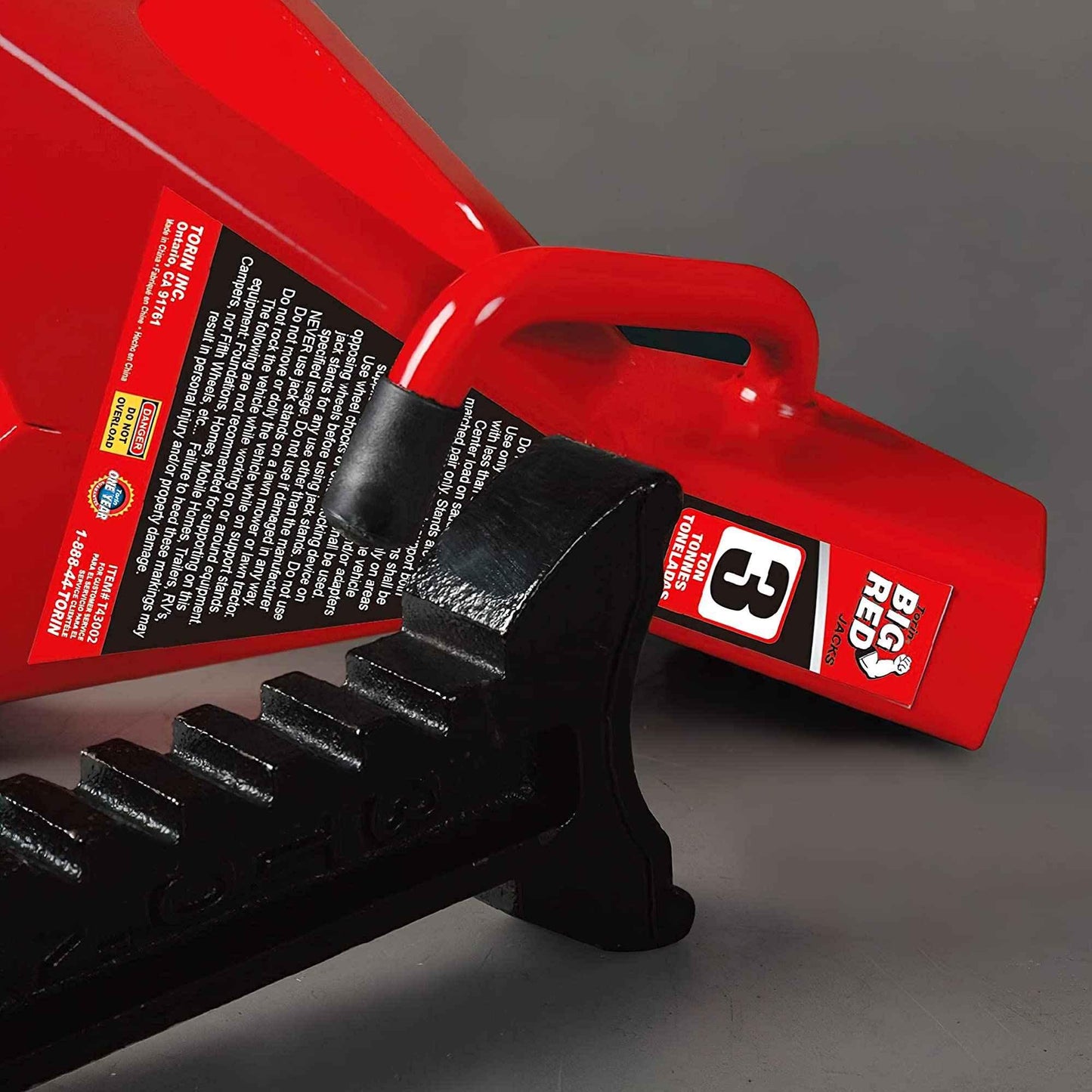 BIG RED T43202 Torin Heavy Duty Steel Jack Stands: 3 Ton (6,000 lb) Capacity Car Lifting Stand,1 Pair (Not Suitable for SUV,Truck) - Track Minded HPDE, LLC