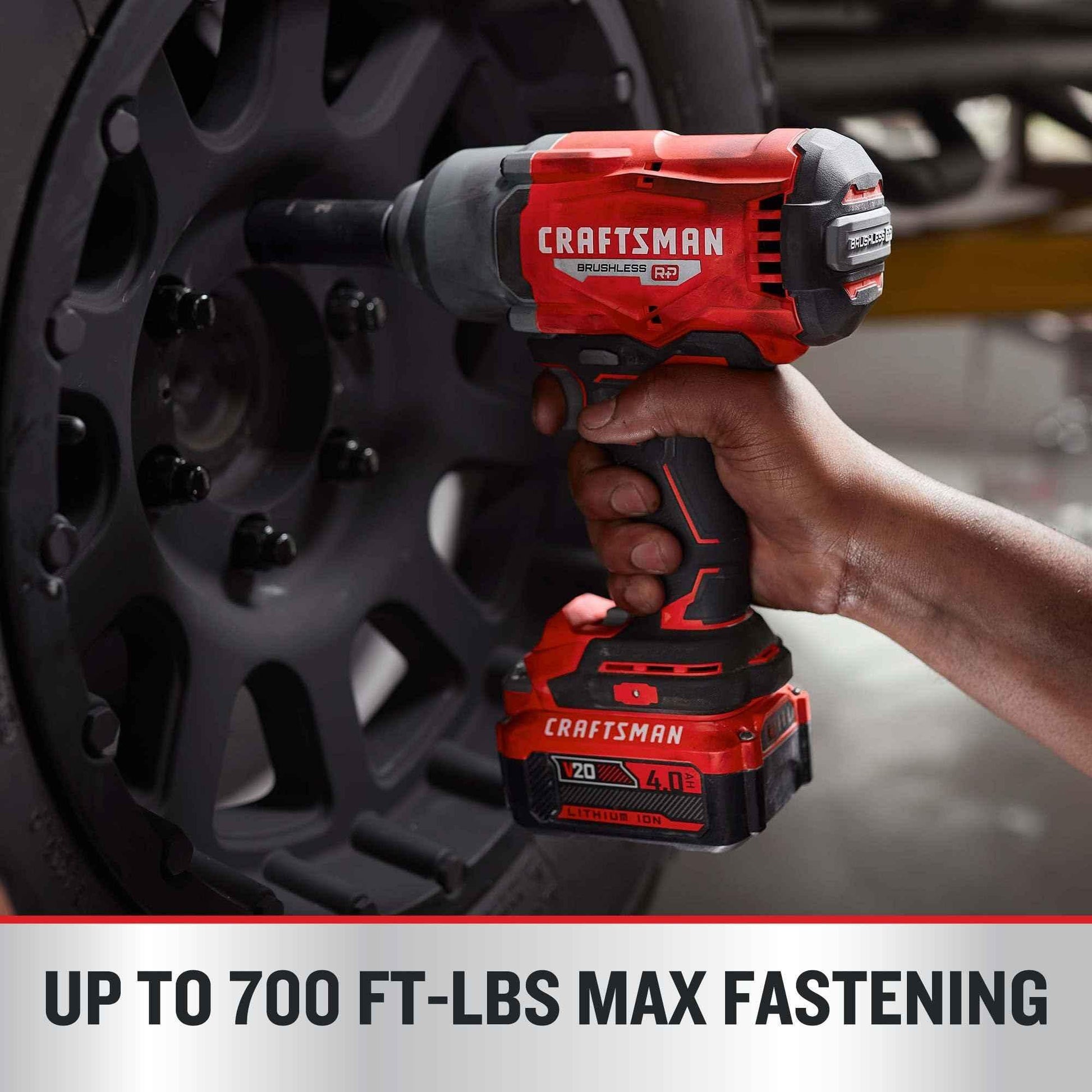 CRAFTSMAN V20 RP Impact Wrench, Cordless, Brushless, High Torque, 1/2 Inch, 4Ah Battery and Charger Included (CMCF940M1) - Track Minded HPDE, LLC