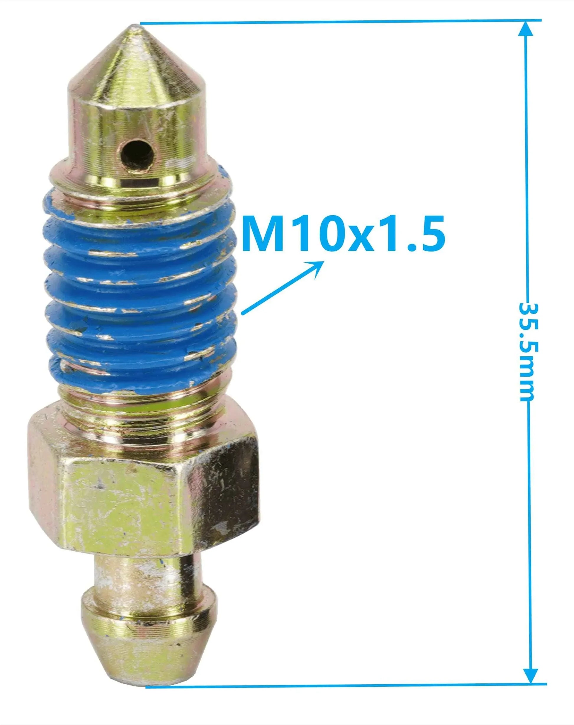 Dsnaduo 4 PCS Speed Bleeder,Bleeder Valve,Quick Bleeders with Dust Caps M10x1.5-35.5mm, H9406-4, 13908, 12702, 105407, 639580 - Track Minded HPDE, LLC