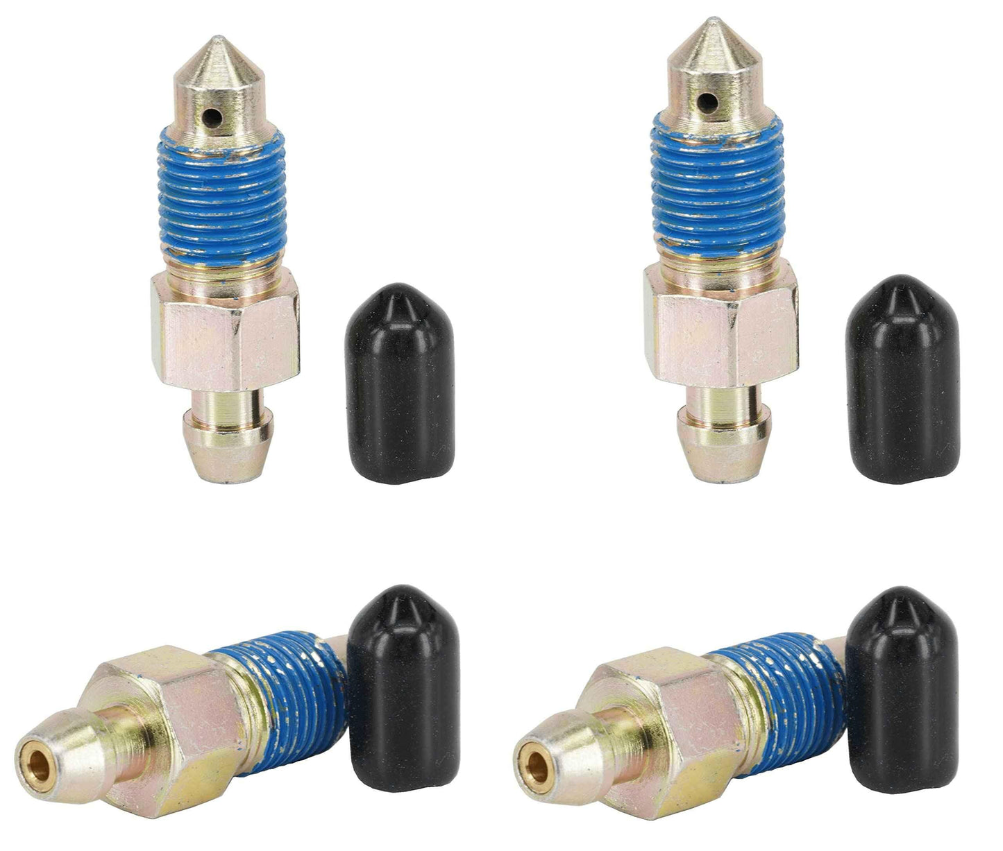 Dsnaduo 4-Piece Speed Bleeder Kit with Dust Caps - M10x1.0-35.4mm, H9410-4, 107392, 639560 - Track Minded HPDE, LLC