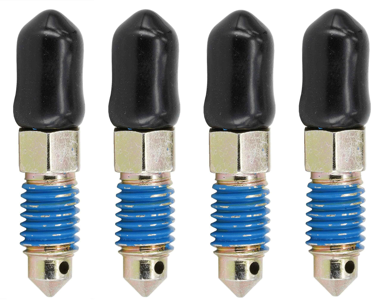 Dsnaduo 4 PCS Speed Bleeder,Bleeder Valve,Brake Bleeder Screws,Quick Bleeders with Dust Caps M8x1.25-27mm, H9405-4, H9422-4, 105182, 639520 - Track Minded HPDE, LLC