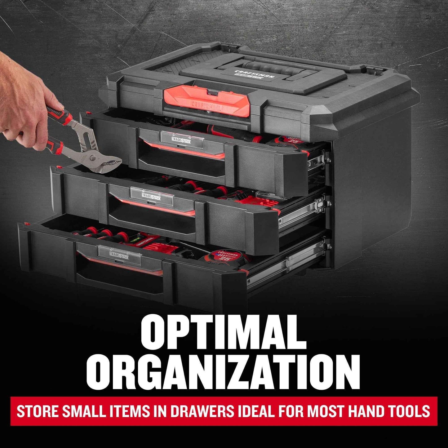 CRAFTSMAN Tradestack 3 Drawers Unit (CMST21405) - Track Minded HPDE, LLC