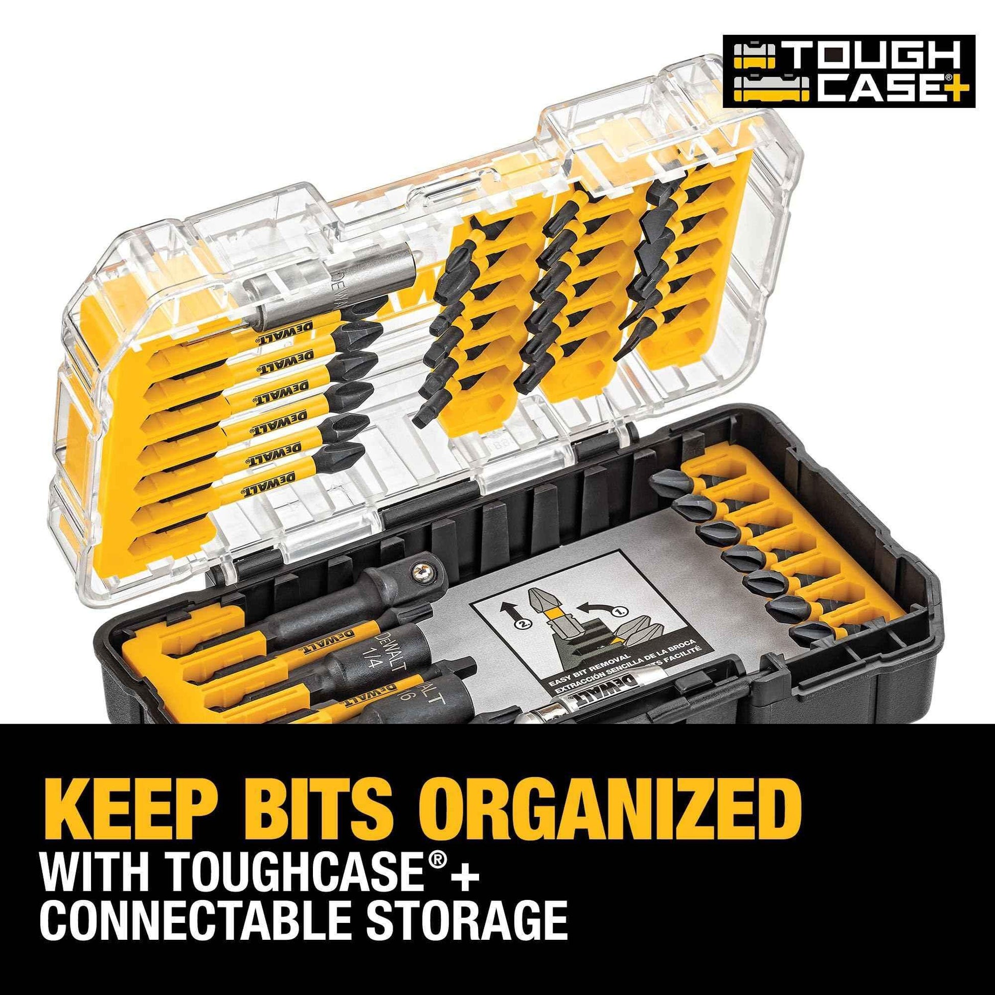DEWALT Screwdriver Bit Set, Impact Ready, FlexTorq, 40-Piece (DWA2T40IR) - Track Minded HPDE, LLC