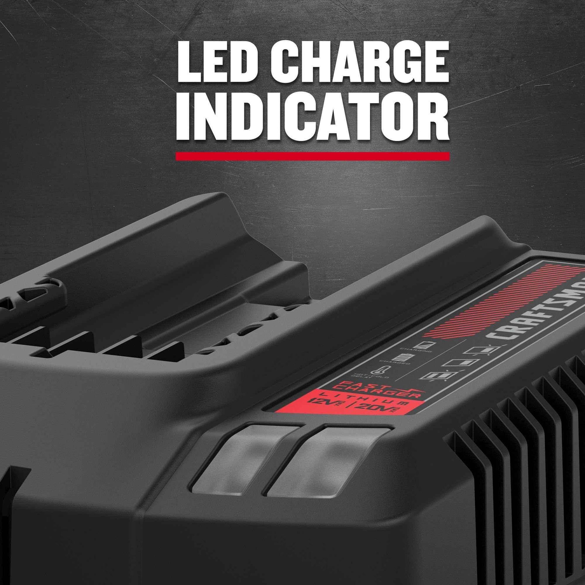 CRAFTSMAN 20V Power Tool Battery 2-Pack, Lithium-ion with Charger (CMCB204-2CK) - Track Minded HPDE, LLC