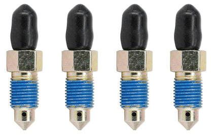 Dsnaduo 4-Piece Speed Bleeder Kit with Dust Caps - M10x1.0-35.4mm, H9410-4, 107392, 639560 - Track Minded HPDE, LLC