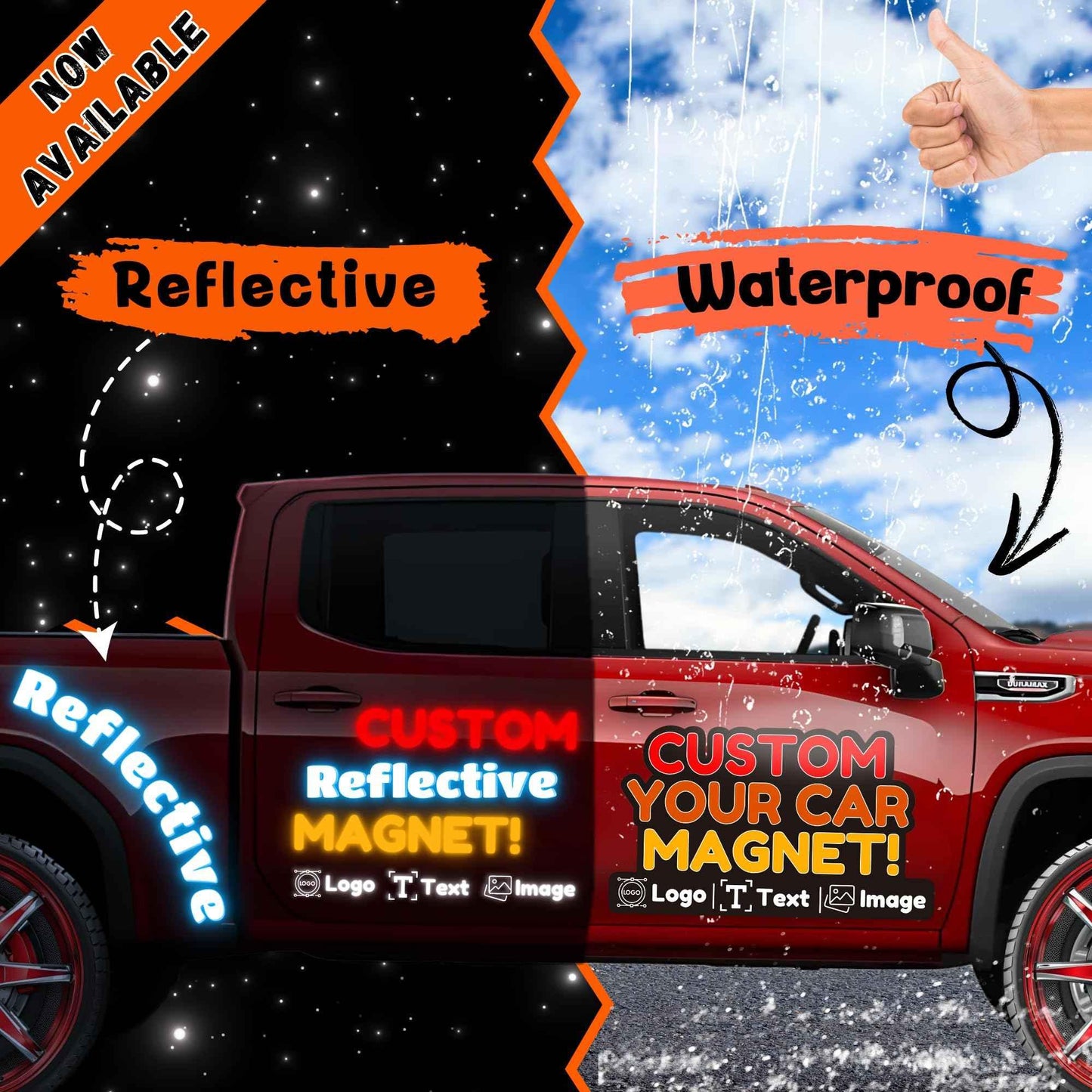 Custom Car Magnet with Your Logo ║ Advertise Your Business Vehicle Magnetic ║ Professionally Printed for Your Car Van Truck ║ Reflective Option Available║ We Print All Made in The USA - Track Minded HPDE, LLC