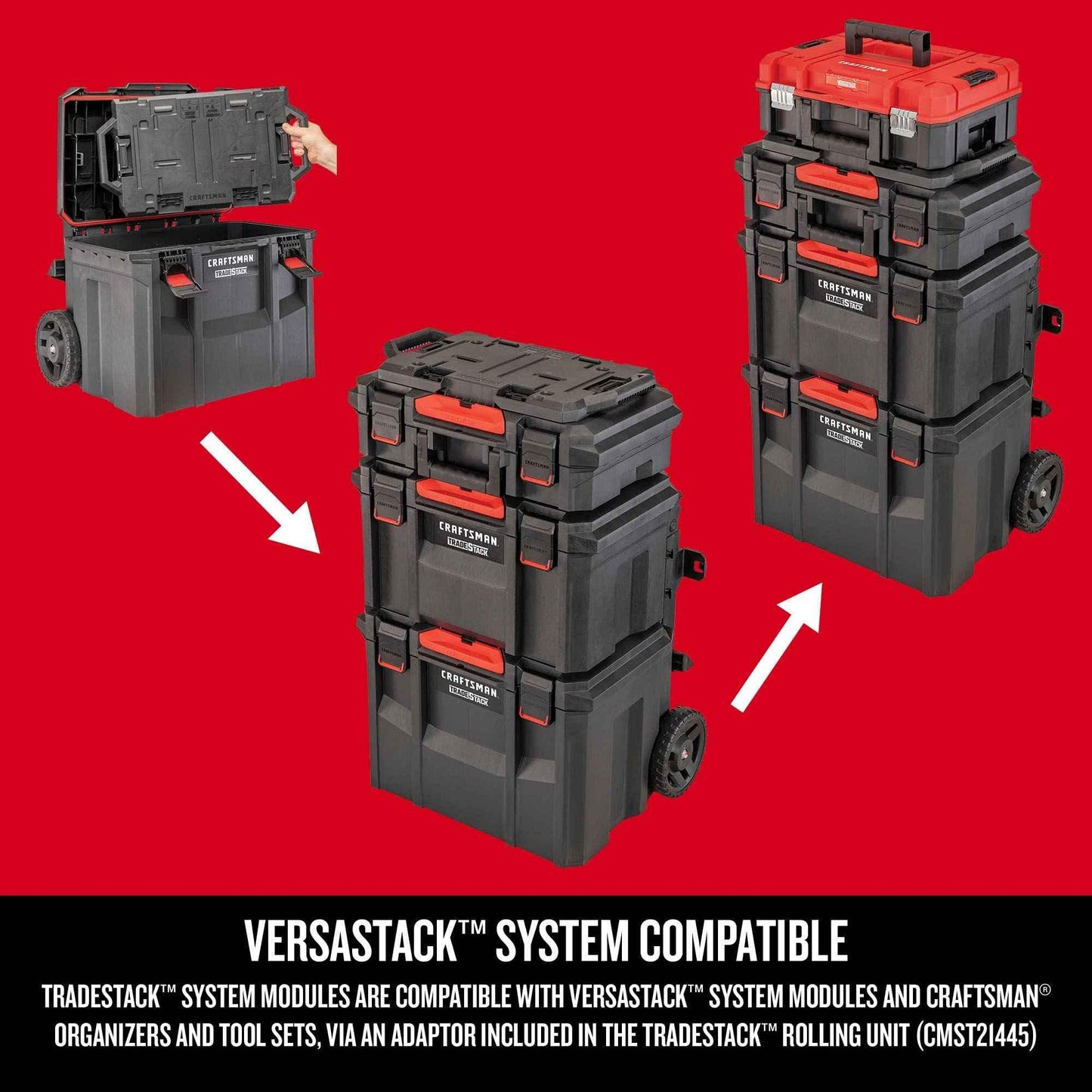 CRAFTSMAN TRADESTACK Tool Box, Tool Organizer, Drawer Unit (CMST21404) - Track Minded HPDE, LLC