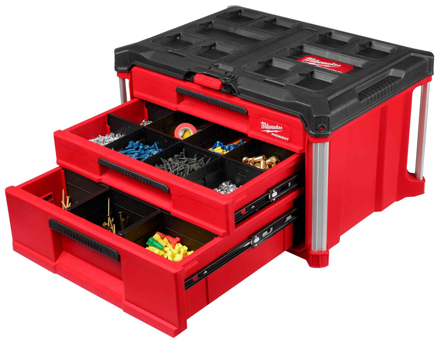 Milwaukee Packout 3 Drawer Multi-Deep Tool Organizer Box - 48-22-8447 - Track Minded HPDE, LLC
