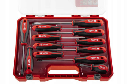 Milwaukee Set of 12 Tri-Lobe Screwdrivers 4932472003,Red - Track Minded HPDE, LLC