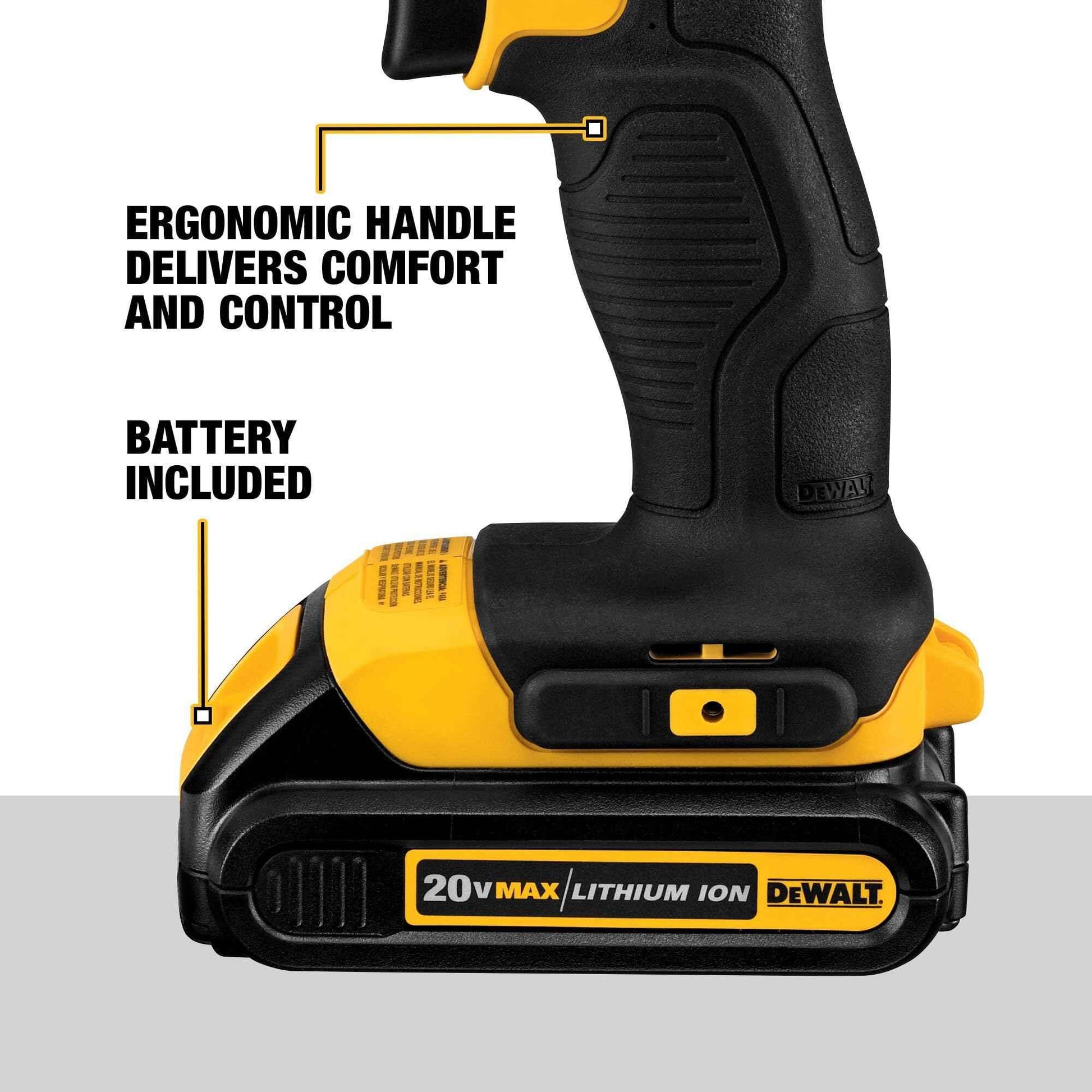 DEWALT 20V Max Cordless Drill/Driver Kit, 2 Batteries and Charger Included (DCD771C2) - Track Minded HPDE, LLC