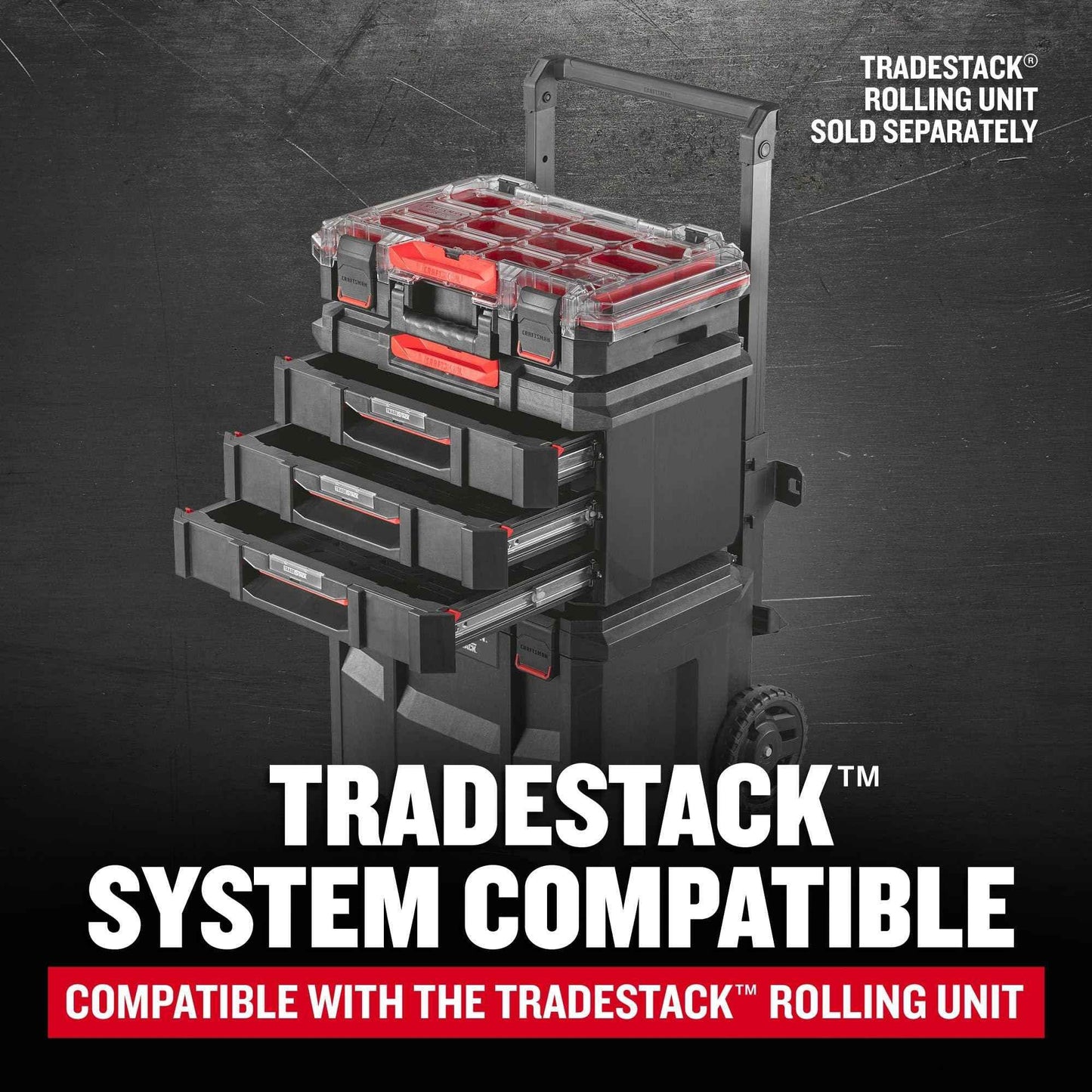 CRAFTSMAN Tradestack 3 Drawers Unit (CMST21405) - Track Minded HPDE, LLC