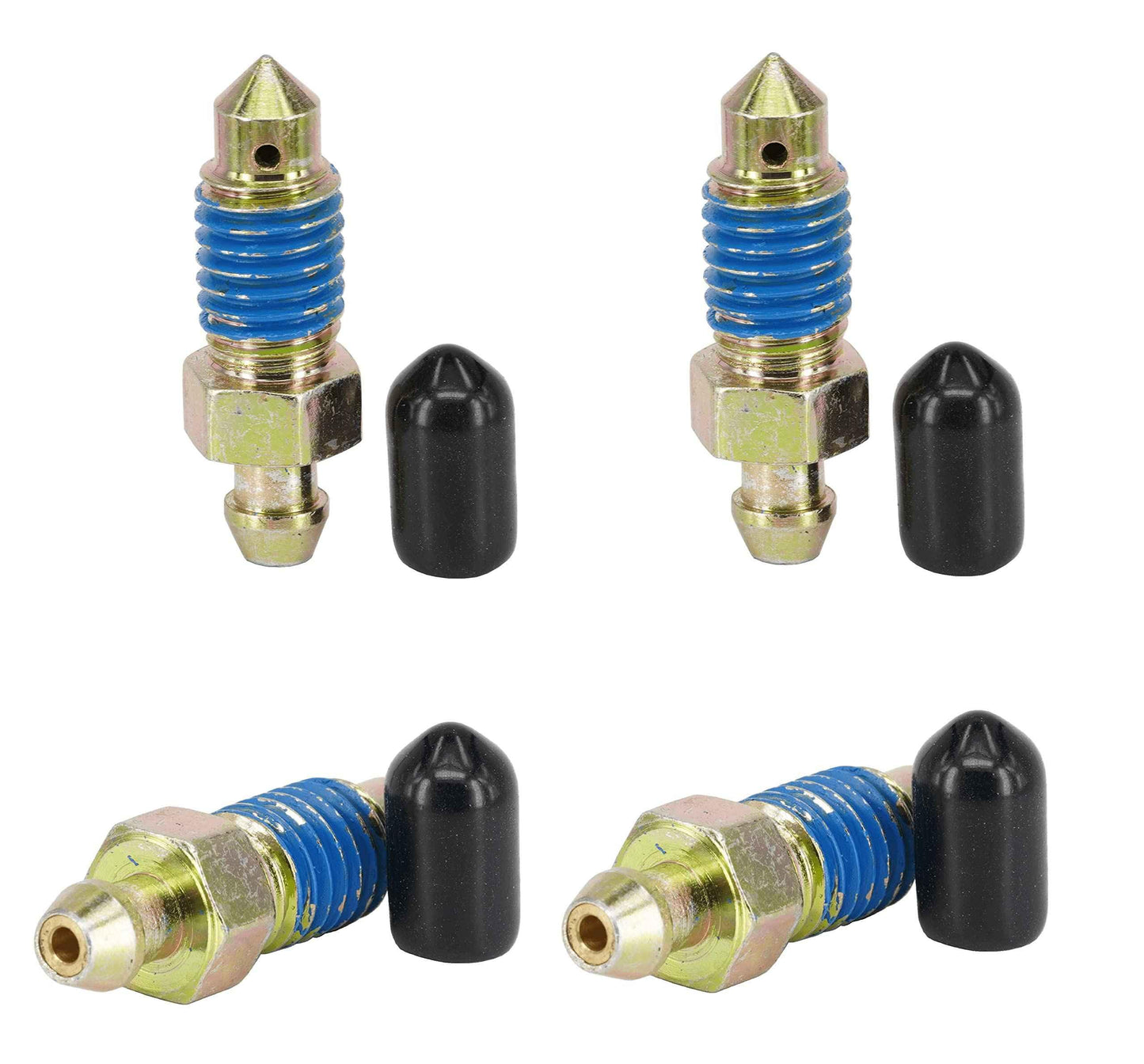 Dsnaduo 4 PCS Speed Bleeder,Bleeder Valve,Quick Bleeders with Dust Caps M10x1.5-35.5mm, H9406-4, 13908, 12702, 105407, 639580 - Track Minded HPDE, LLC