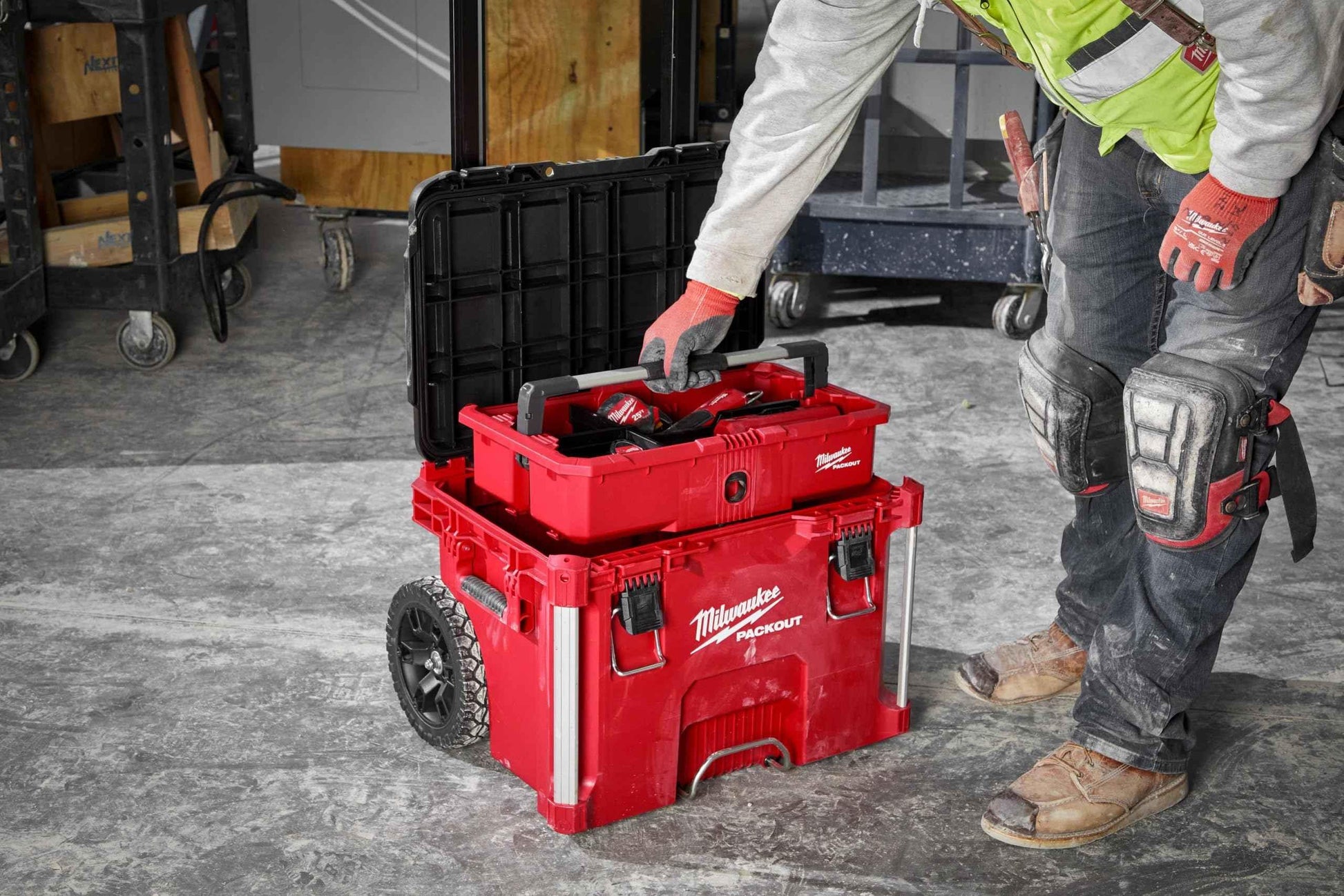 Milwaukee Electric - PACKOUT 10 Compact Portable Tool Box with ADJUSTA - Track Minded HPDE, LLC