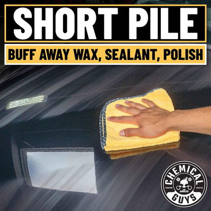 Chemical Guys MIC_506_12 Professional Grade Premium Microfiber Towels, Gold (16 Inch x 16 Inch) (Pack of 12) - Safe for Car Wash, Home Cleaning & Pet Drying Cloths - Track Minded HPDE, LLC
