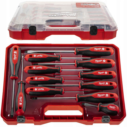 Milwaukee Set of 12 Tri-Lobe Screwdrivers 4932472003,Red - Track Minded HPDE, LLC
