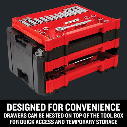 Craftsman Socket Set with Case VERSASTACK 230 Pcs Mechanics Tool Set, 1/4 in, 3/8 in, and 1/2 Drive, Standard and Deep Socket Set, Short and Long Arm Hex Keys (CMMT45306) - Track Minded HPDE, LLC