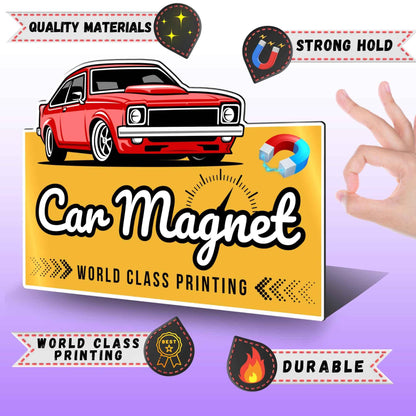 Custom Car Magnet with Your Logo ║ Advertise Your Business Vehicle Magnetic ║ Professionally Printed for Your Car Van Truck ║ Reflective Option Available║ We Print All Made in The USA - Track Minded HPDE, LLC