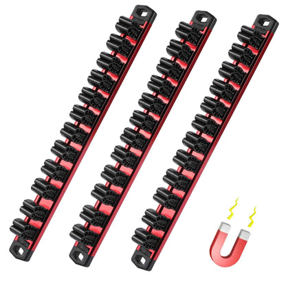 WORKPRO Magnetic Screwdriver Organizer and Wrench Organizer, Aluminum Rail Magnetic Tool Organizer, Tool Holder, Toolbox Organization, 36-Slot Screwdriver and Wrench Holder (Tools not Included) - Track Minded HPDE, LLC